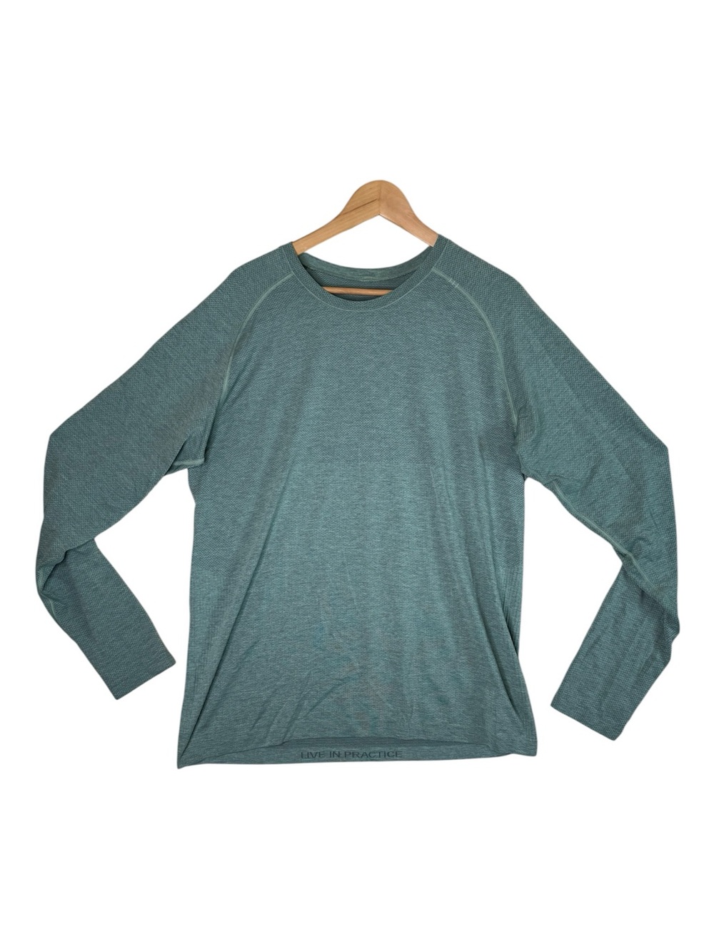 Lululemon Metal Vent Tech Long Sleeve Shirt Light Blue Green Men's Size Large - Picture 1 of 9